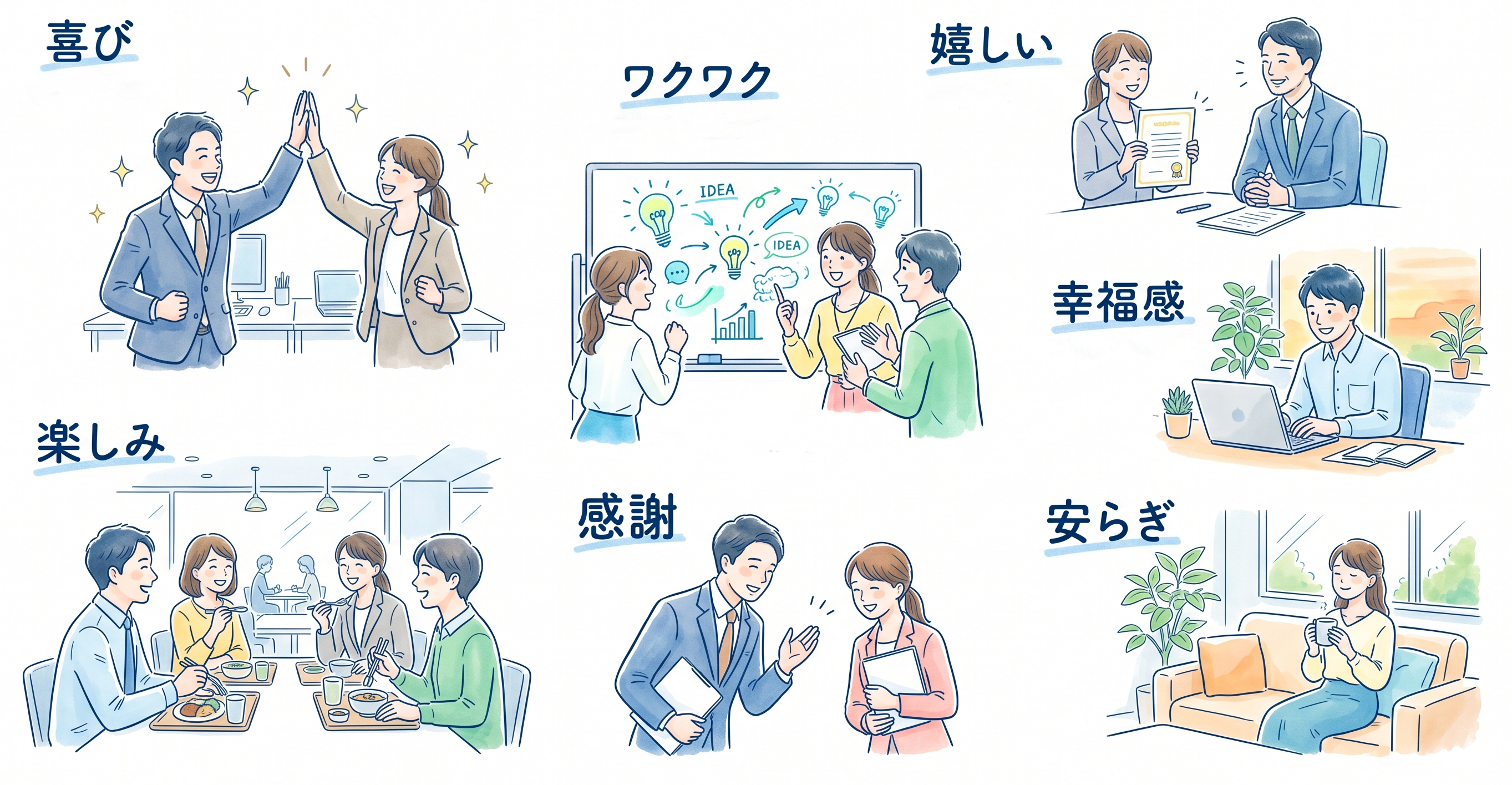 ポジティブ感情の例